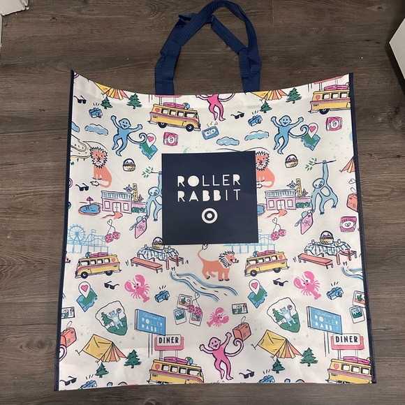 🩷💛 Playful Reusable Tote - TARGET x ROLLER RABBIT - Picture 3 of 3